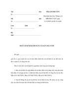 MẪU BÁO CÁO KÊ KHAI BỔ SUNG TÀI SẢN NHÀ NƯỚC potx