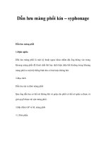 Dẫn lưu màng phổi kín – syphonage Dẫn lưu màng phổi docx