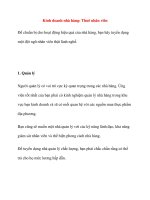 Kinh doanh nhà hàng: Thuê nhân viên docx