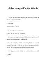 Nhiễm trùng nhiễm độc thức ăn pot