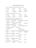 ĐỀ THI THỬ ĐẠI HỌC 2011 – ĐỀ 22 ppsx