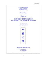 Văn học Trung Quốc - Chương 1 ppsx