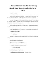 Thủ tục Chuyển từ hình thức thuê đất sang giao đất có thu tiền sử dụng đất, Mã số hồ sơ 024122 pptx