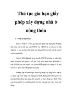 Thủ tục gia hạn giấy phép xây dựng nhà ở nông thôn potx
