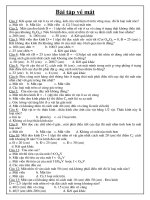 BÀI TẬP TRẮC NGHIỆM MẮT VÀ MÁY ẢNH potx