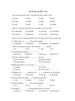 ĐỀ THI THỬ ĐẠI HỌC – SỐ 8 doc