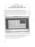 Giáo trình tự động hóa tính toán thiết kế chi tiết máy - Chương 15&16 potx