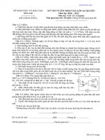 Đề thi thử vào lớp 10 thpt Năm học 2010 - 2011 (Lần 1) môn: Vật lý - mã đề 03 pdf