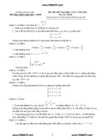 Đề thi thử đại học lần thứ 5 môn toán năm 2011 trường THPT chuyên ĐHSP pdf