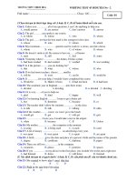 WRITING TEST - TRƯỜNG THPT CHIEM HOA doc