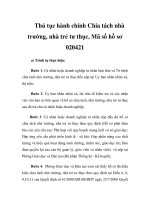 Thủ tục hành chính Chia tách nhà trường, nhà trẻ tư thục, Mã số hồ sơ 020421 docx