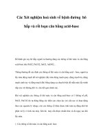 Các Xét nghiệm hoá sinh về bệnh đường hô hấp và rối loạn cân bằng acid-base docx