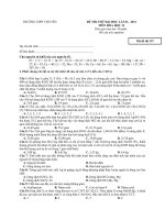 Đề thi thử đại học lần thứ 2 năm 2011 môn hóa học trường THPT chuyên pdf
