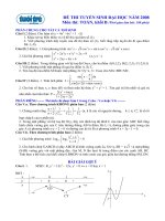ĐỀ THI TUYỂN SINH ĐẠI HỌC NĂM 2008 Môn thi: TOÁN, khối B pot