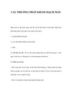 CÁC PHƯƠNG PHÁP KHÁM MẠCH MÁU pdf