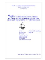 một số giải pháp nhắm hoàn thiện hệ thống đánh giá kết quả công việc phòng kỹ thuật công ty viễn thông vt