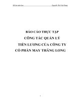 BÁO CÁO THỰC TẬP CÔNG TÁC QUẢN LÝ TIỀN LƯƠNG CỦA CÔNG TY CỔ PHẦN MAY THĂNG LONG pot