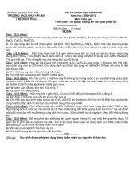 Đề thi học sinh giỏi trường môn hóa học lớp 9 trườngChu Văn An năm 2009 - 2010 potx