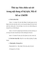 Thủ tục Sửa chữa sai sót trong nội dung sổ hộ tịch, Mã số hồ sơ 136558 ppsx