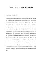 Triệu chứng cơ năng bệnh khớp ppt