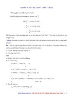 Bài tập trắc nghiệm Hóa : Hợp chất sắt FexOy pptx