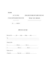 MẪU BIÊN BẢN LÀM VIỆC pdf