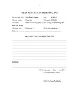 Thiết kế cầu trục phục vụ cho xưởng cơ khí trường đại  học nha trang