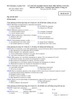 Đáp án và đề thi tốt nghiệp trung học phổ thông năm 2011 môn Tiếng Nga – Chương trình chuẩn và nâng cao - Mã đề 257 docx