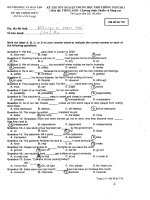 Đáp án và đề thi tốt nghiệp trung học phổ thông năm 2011 môn Tiếng Anh - Chương trình chuẩn nâng cao - Mã đề 718 doc