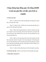 Công chứng hợp đồng góp vốn bằng QSDĐ và tài sản gắn liền với đất, mã số hồ sơ 136456 potx