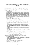 ĐỀ CƯƠNG CHỌN lọc và NHÂN GIỐNG vật NUÔI