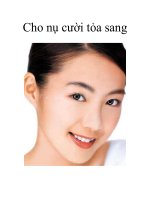 Cho nụ cười tỏa sáng docx