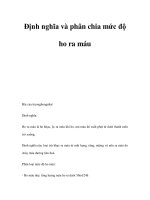 Định nghĩa và phân chia mức độ ho ra máu potx