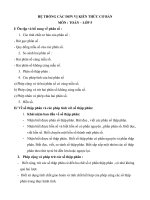 hệ thống các đơn vị kiến thức cơ bản toán 5