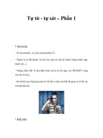 Tự tử - tự sát – Phần 1 potx