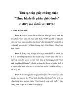 Thủ tục cấp giấy chứng nhận 