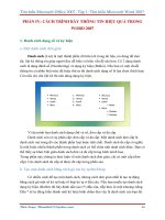 GIÁO TRÌNH Word 2007 - Tìm hiểu Microsoft Office 2007 phần 3 doc