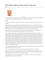 Cách điều trị bệnh thuỷ đậu nhanh và hiệu quả doc