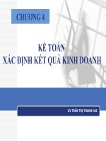 CHƯƠNG 4 KẾ TOÁN XÁC ĐỊNH KẾT QUẢ KINH DOANH doc