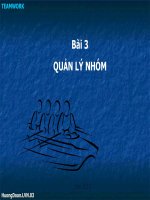 Báo cáo: Quản lý nhóm pdf