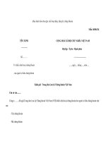 Mẫu đề nghị điều chỉnh loại chứng khoán của người sở hữu chứng khoán pptx