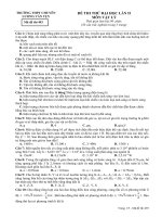 Đề thi thử Vật Lý - THPT chuyên Lương Văn Lụy ppsx