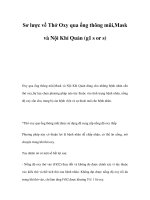 Sơ lược về Thở Oxy qua ống thông mũi,Mask và Nội Khí Quản (g1 s or s) doc