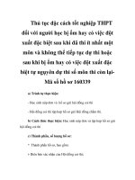 Thủ tục đặc cách tốt nghiệp THPT đối với người học bị ốm hay có việc đột xuất đặc biệt sau khi đã thi ít nhất một môn và không thể tiếp tục dự thi hoặc sau khi bị ốm hay có việc đột xuất đặc biệt tự ngụyên dự thi số môn thi còn lạiMã số hồ sơ 160339 ppsx