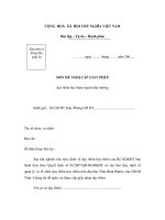 MẪU ĐƠN ĐỀ NGHỊ CẤP GIẤY PHÉP dạy thêm học thêm ngoài nhà trường potx