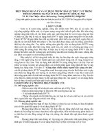 hiện trạng quản lý và sử dụng thuốc bảo vệ thực vật