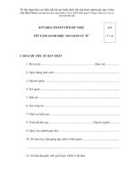 MẪU BẢN KHAI THÀNH TÍCH ĐỀ NGHỊ XÉT TẶNG DANH HIỆU NHÀ GIÁO ƯU TÚ potx