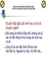 Giáo trình hình thành kỹ thuật hạ tầng đối với các đặc tính cơ bản của máy nâng p1 ppt