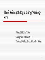 Thiết kế mạch logic bằng Verilog - HDL potx