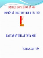 Bài tập kỹ thuật thủy khí II pdf